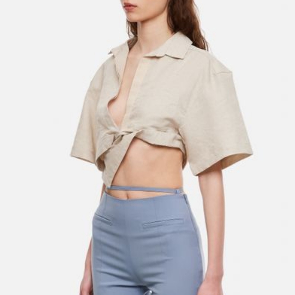 Like New Jacquemus le splash capri shirt